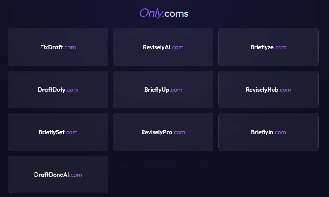 Only.coms sample result 2