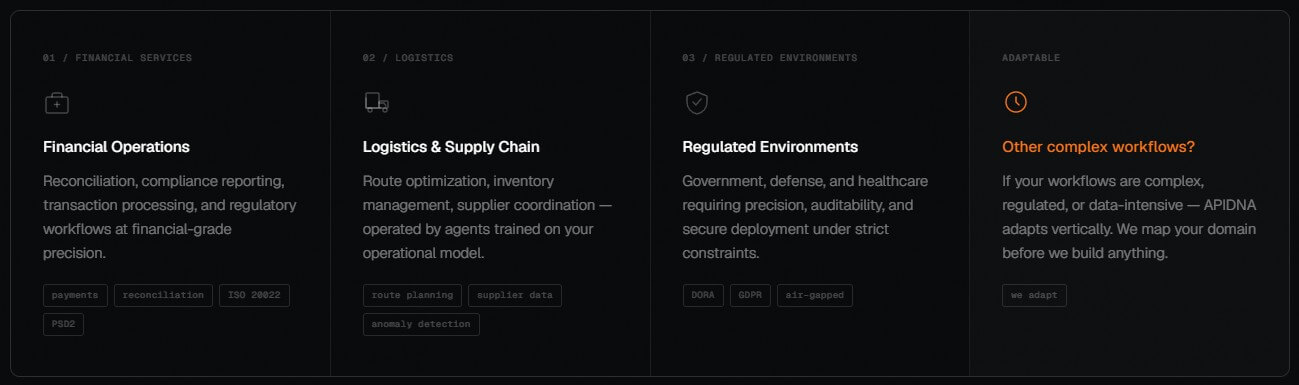 APIDNA industry adaptability