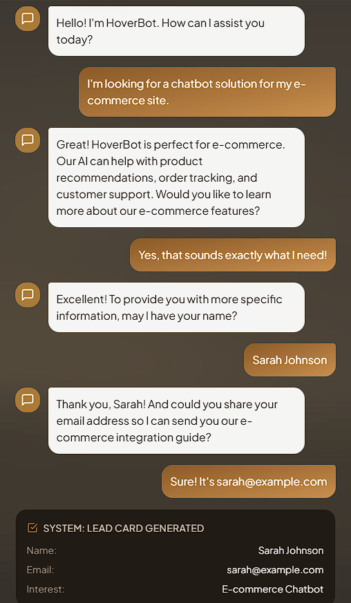 HoverBot lead generation workflow