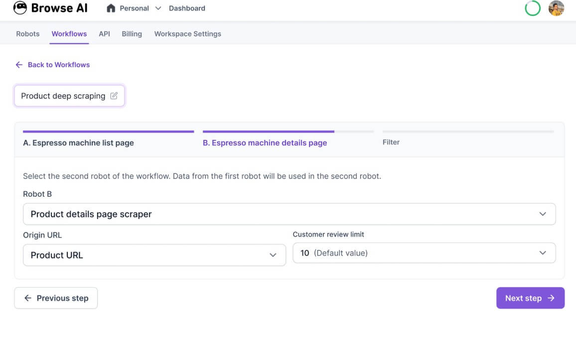 Browse AI Workflows