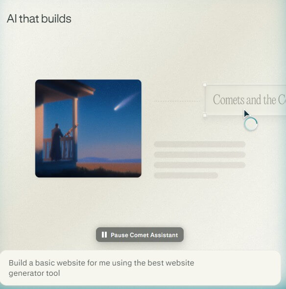 Comet build workflows