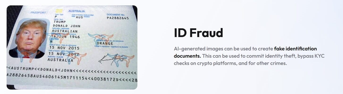 WasItAI ID fraud image risk example