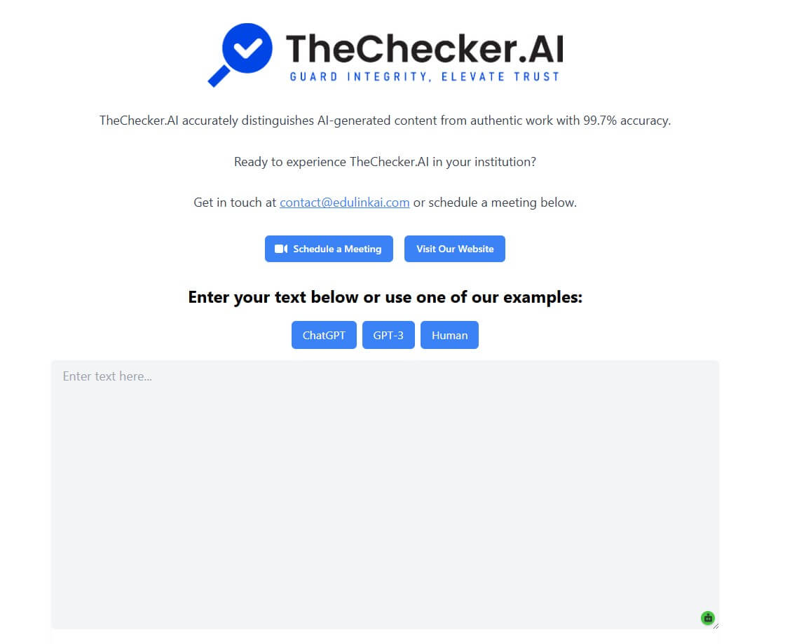 AICheatCheck AI writing detection interface