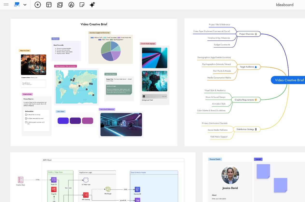 MockFlow whiteboarding