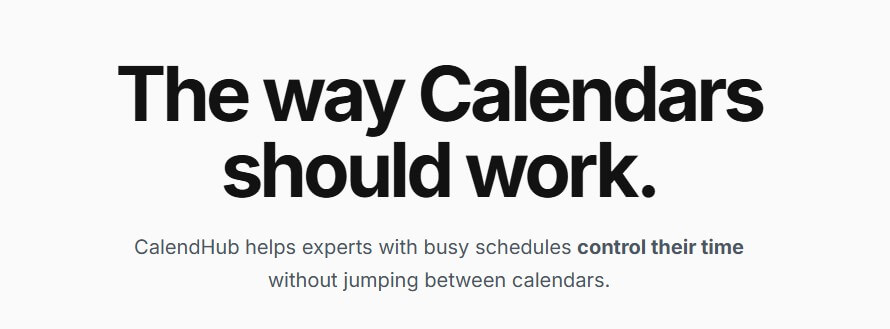 CalendHub calendar management platform