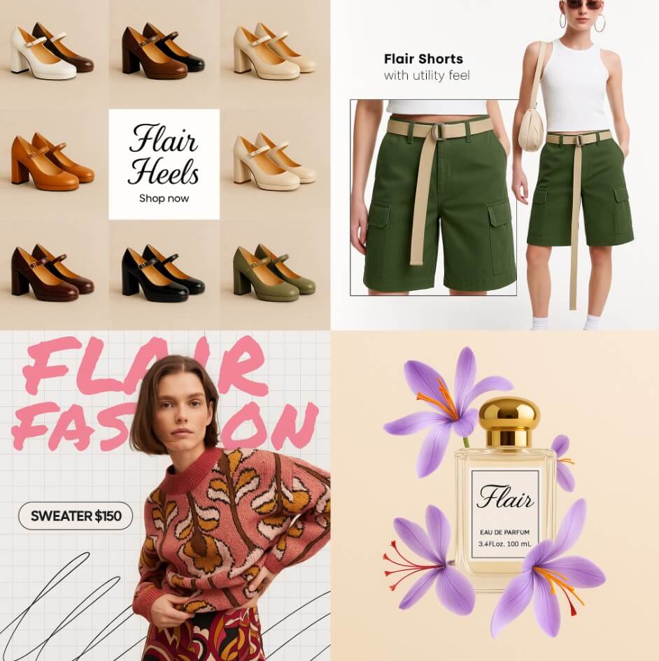 Flair AI ad generation for product campaigns