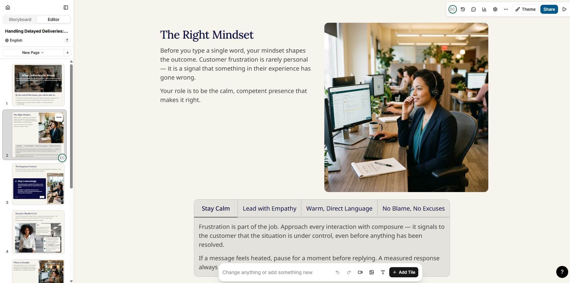 Mindsmith fast course generation sample