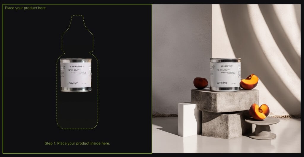 Flair AI sample branded product scene