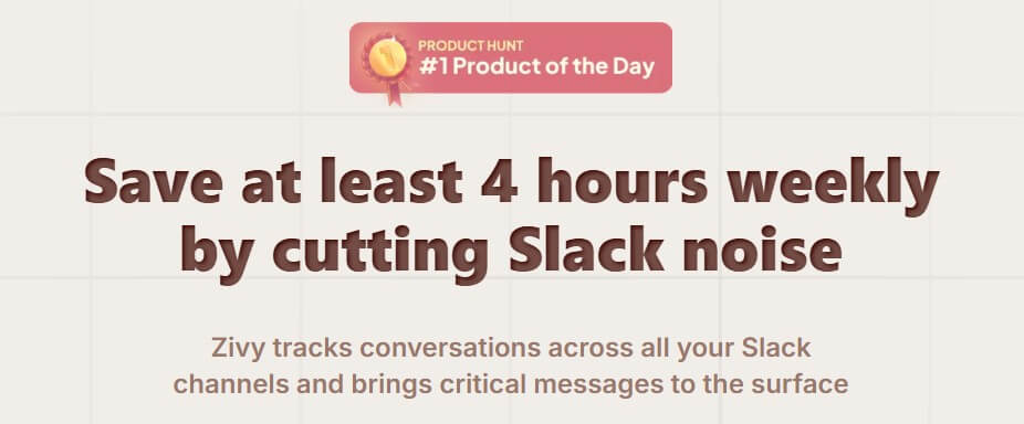 Zivy AI Slack productivity tool