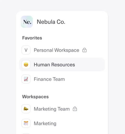Aurora team workspace