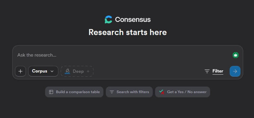Consensus Homepage