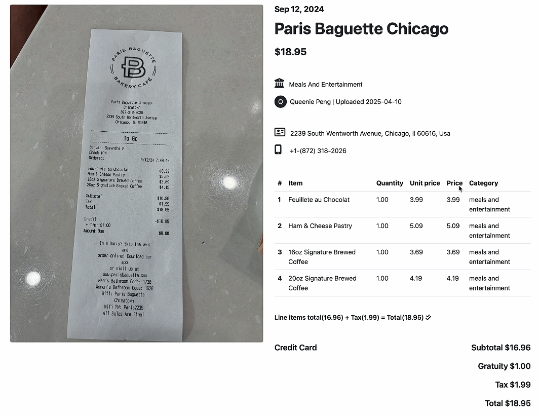 Receipt AI receipt capture and accounting workflow