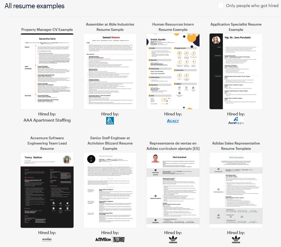 Kickresume resume examples 1