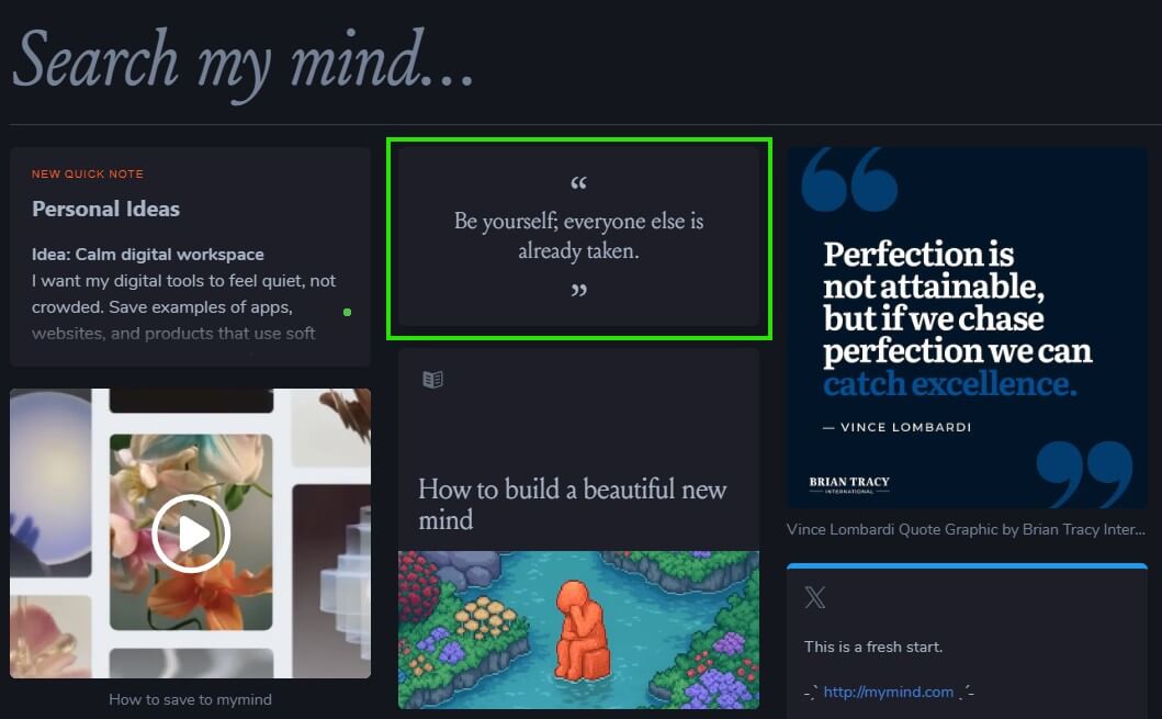 MyMind Add Quotes to MyMind 2