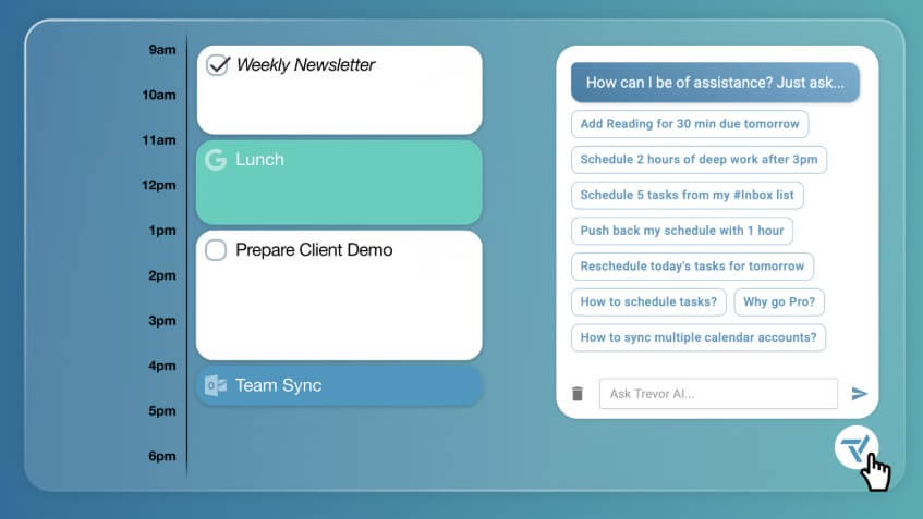 Trevor AI planning assistant
