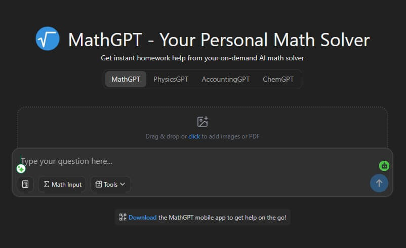 MathGPT AI math solver