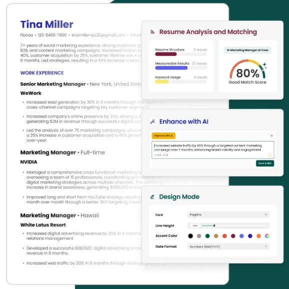 Teal resume analysis