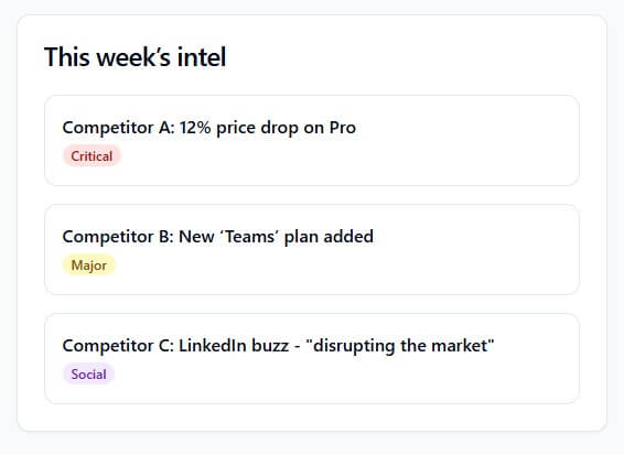 Webtracker.ai competitive intelligence summary