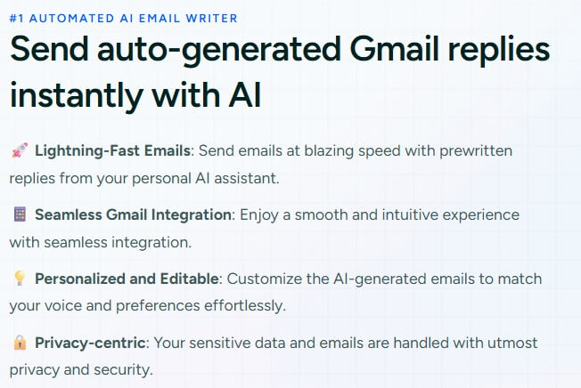 Ready to Send Gmail AI email assistant
