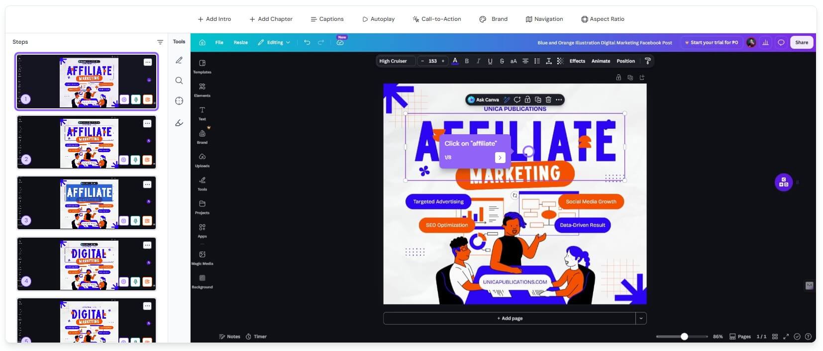 Guidejar interactive walkthrough