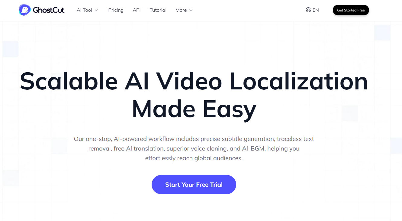 Ghost Cut Homepage
