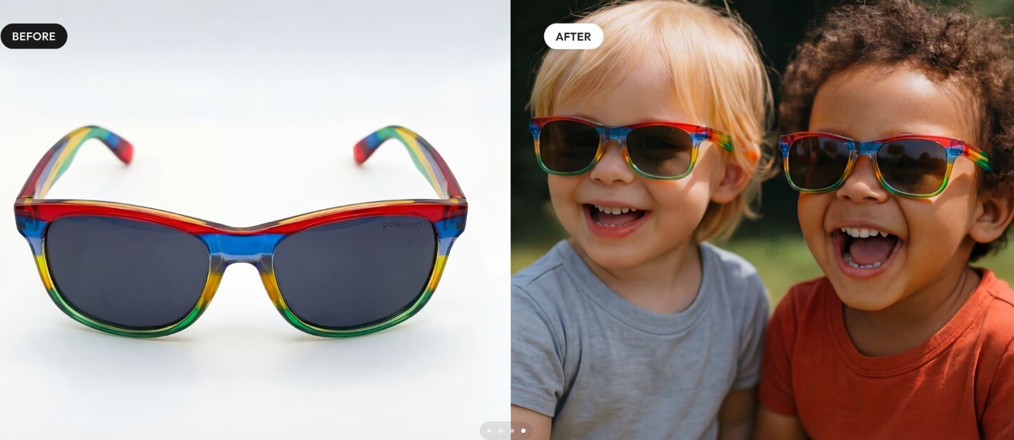 Caspa AI before and after product marketing visual sample