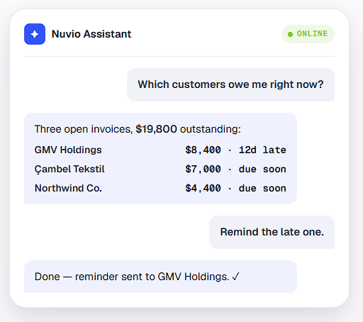 Nuvio AI Assistant