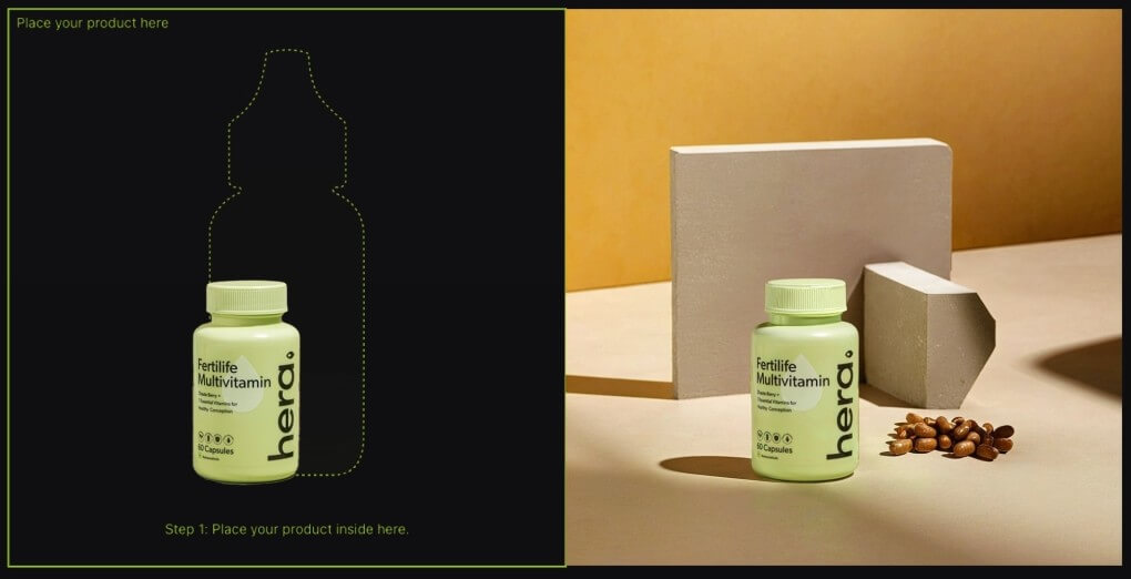 Flair AI sample product photography result
