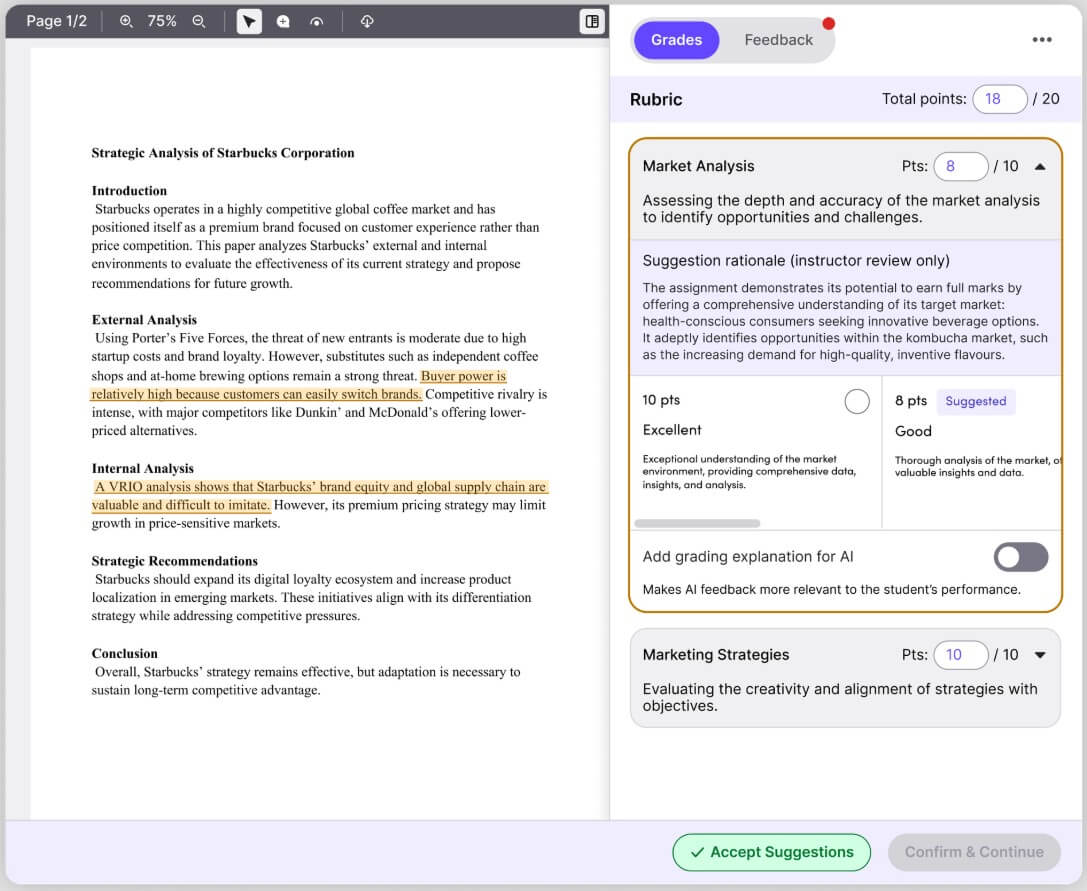 TimelyGrader academic essay grader
