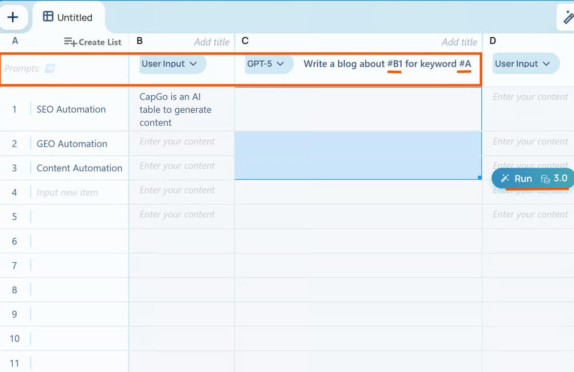 CapGo workflow step 2