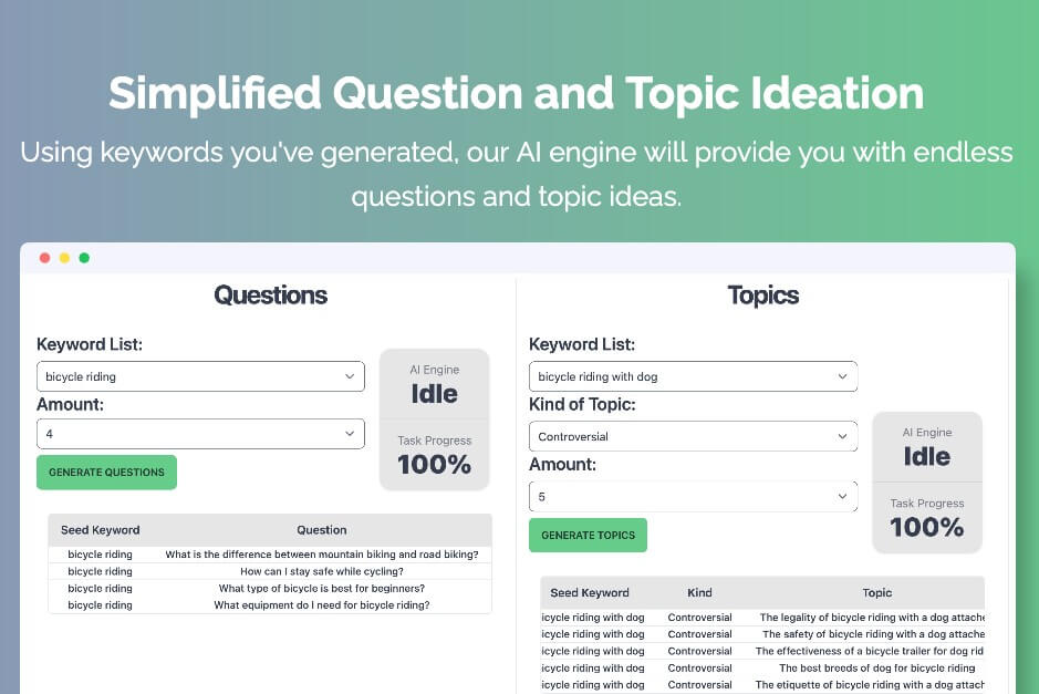Keywrds.ai topic ideation