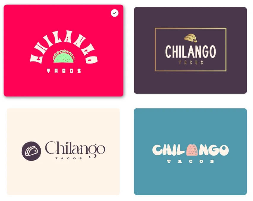 Looka logo maker generated logo options
