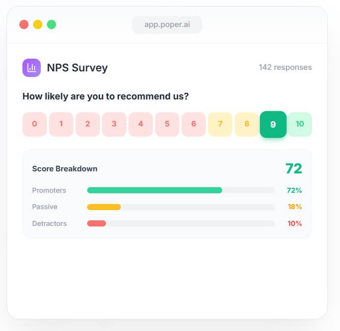Poper AI survey builder