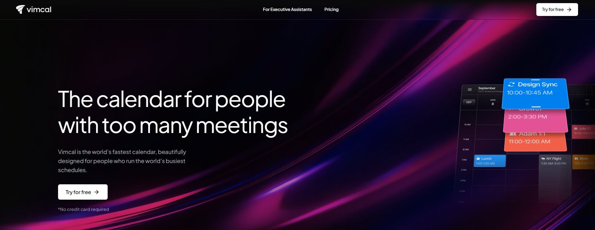Vimcal Homepage