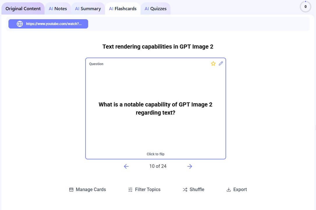Mindgrasp AI Flashcards