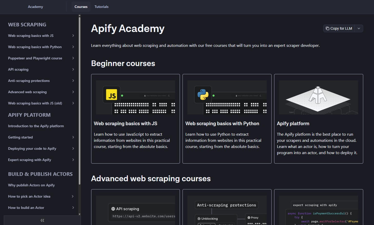 Apify Academy