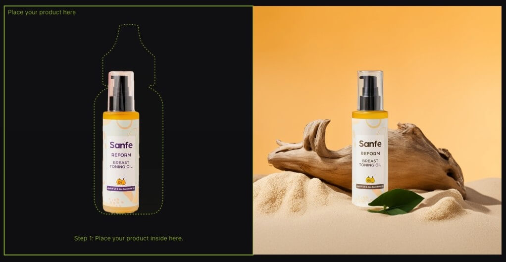 Flair AI sample ecommerce product visual