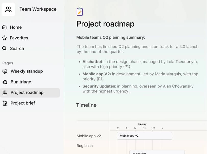 Superhuman Coda structured workspace
