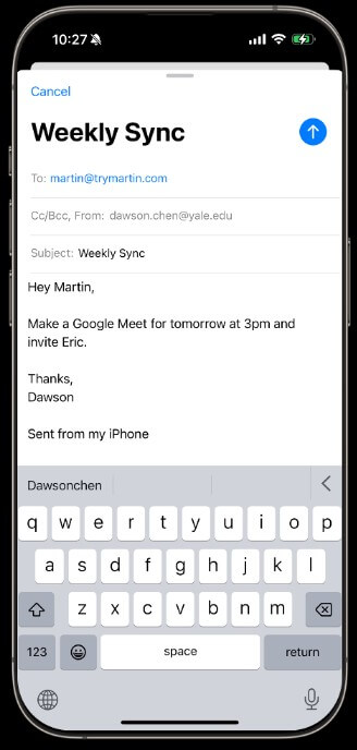 Email Martin AI