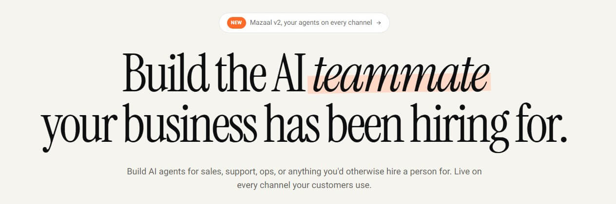 Mazaal AI agent automation platform
