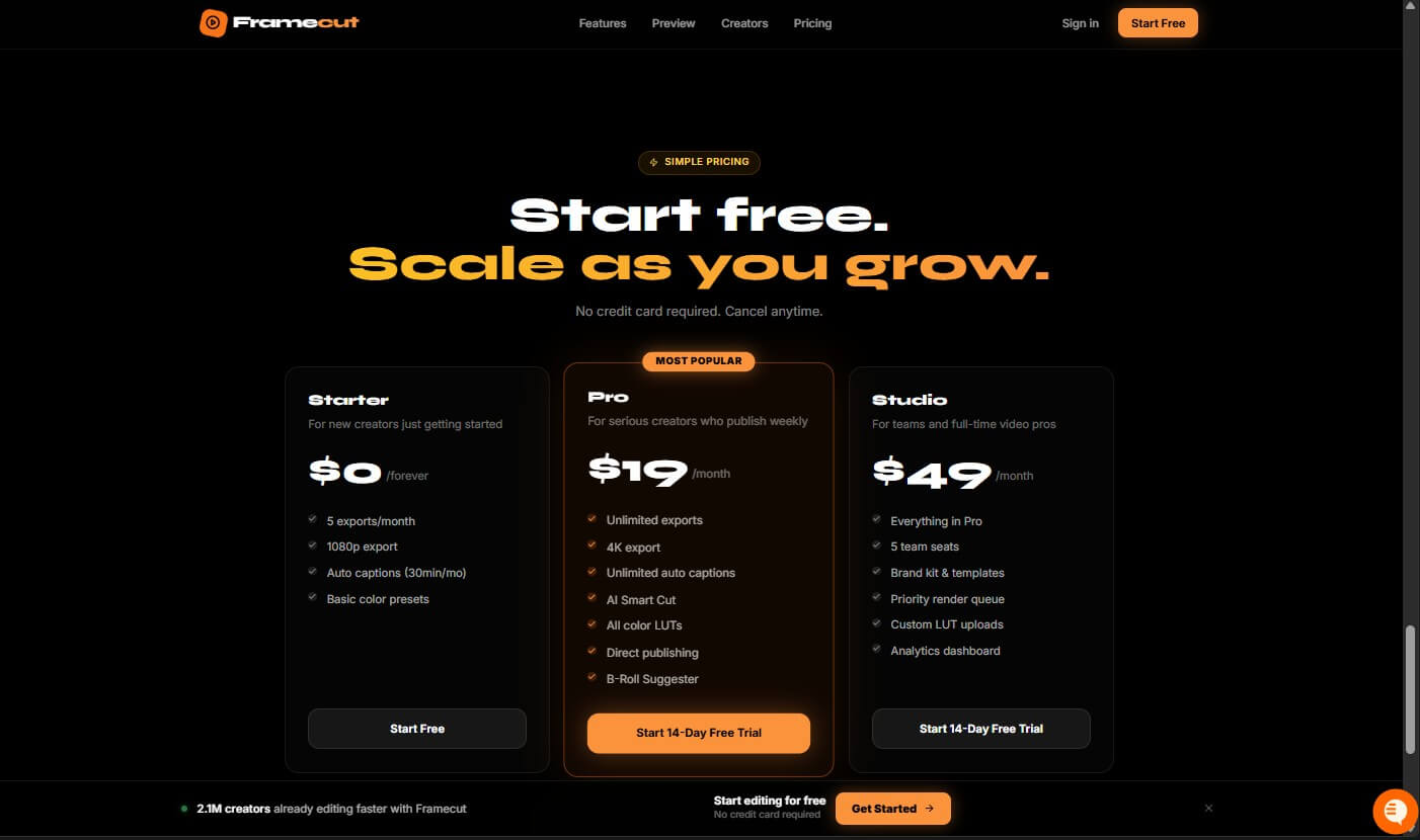 Polymet prompt 3 video editing landing page result 5