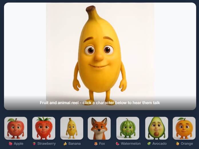 Puppetry Fruit and Animal Talking Videos