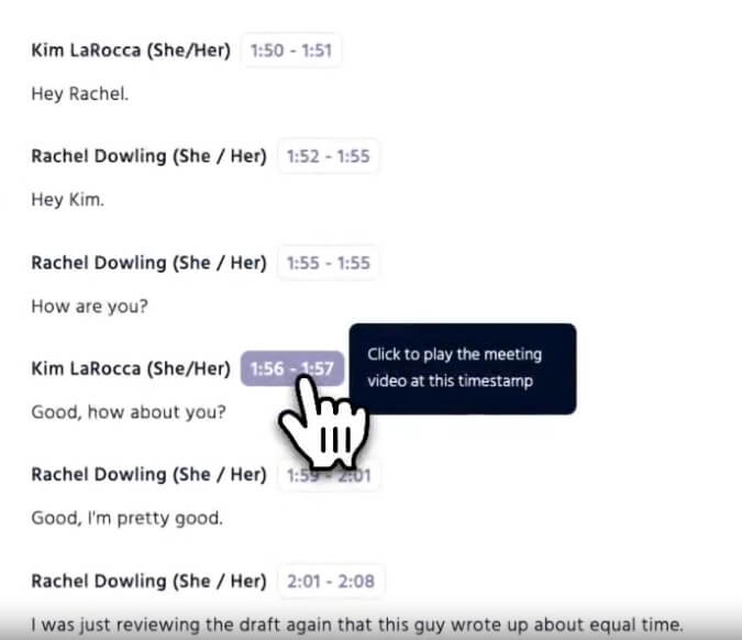 Equal Time meeting transcript