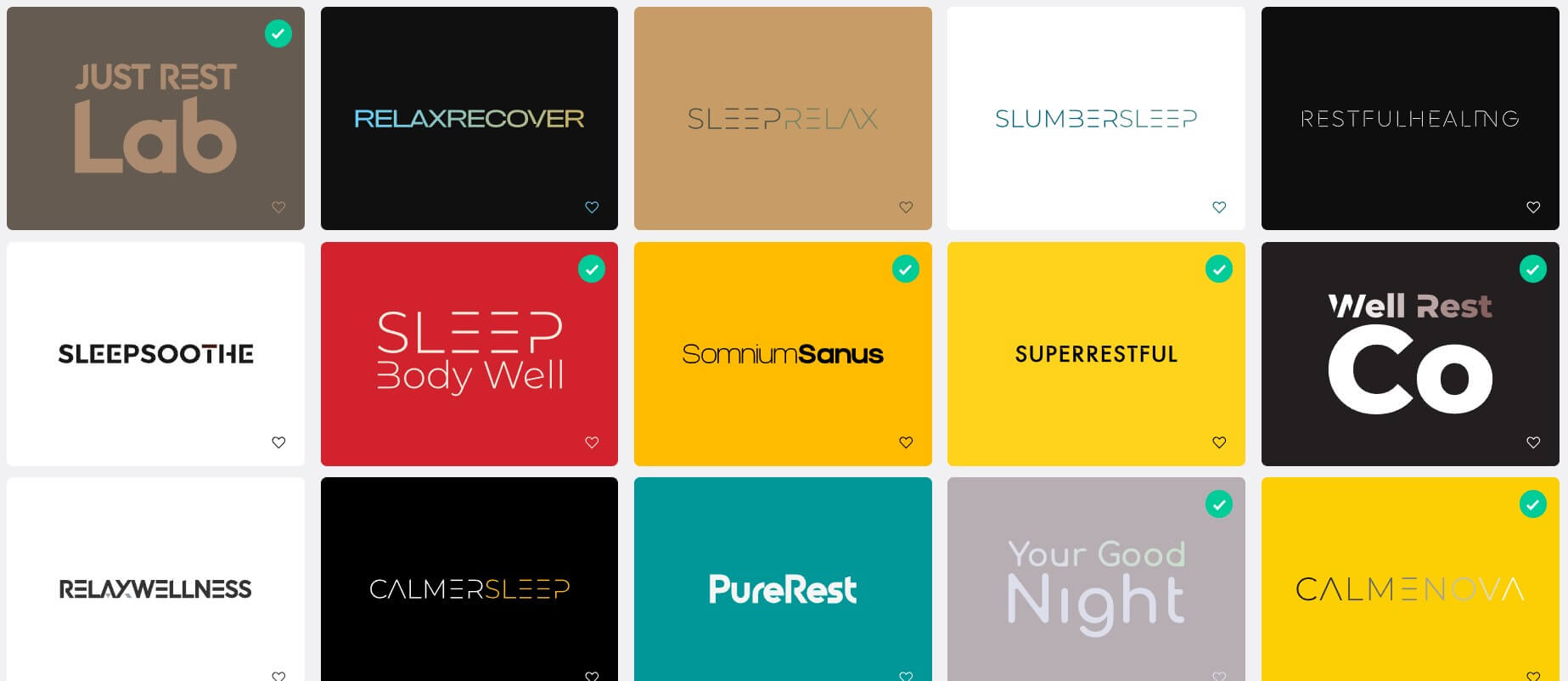 Namelix premium wellness brand name results