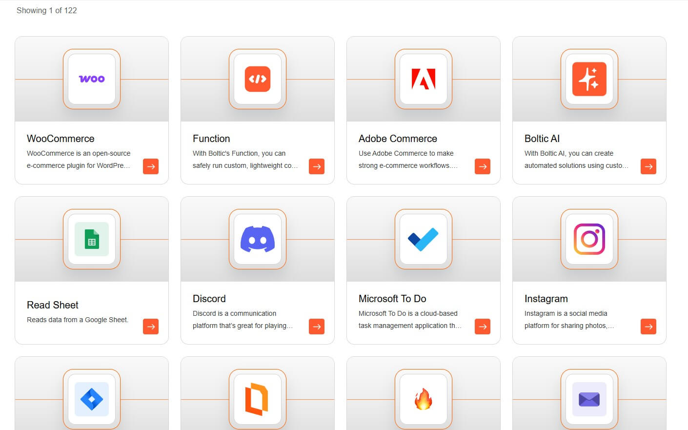 Boltic integrations