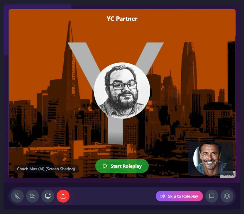 Mentara investor pitch practice workflow
