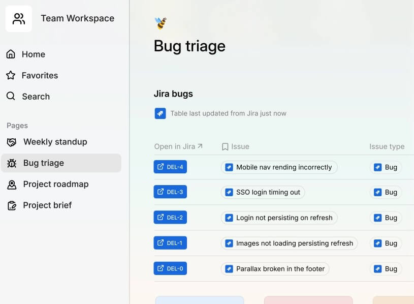Superhuman Coda workspace