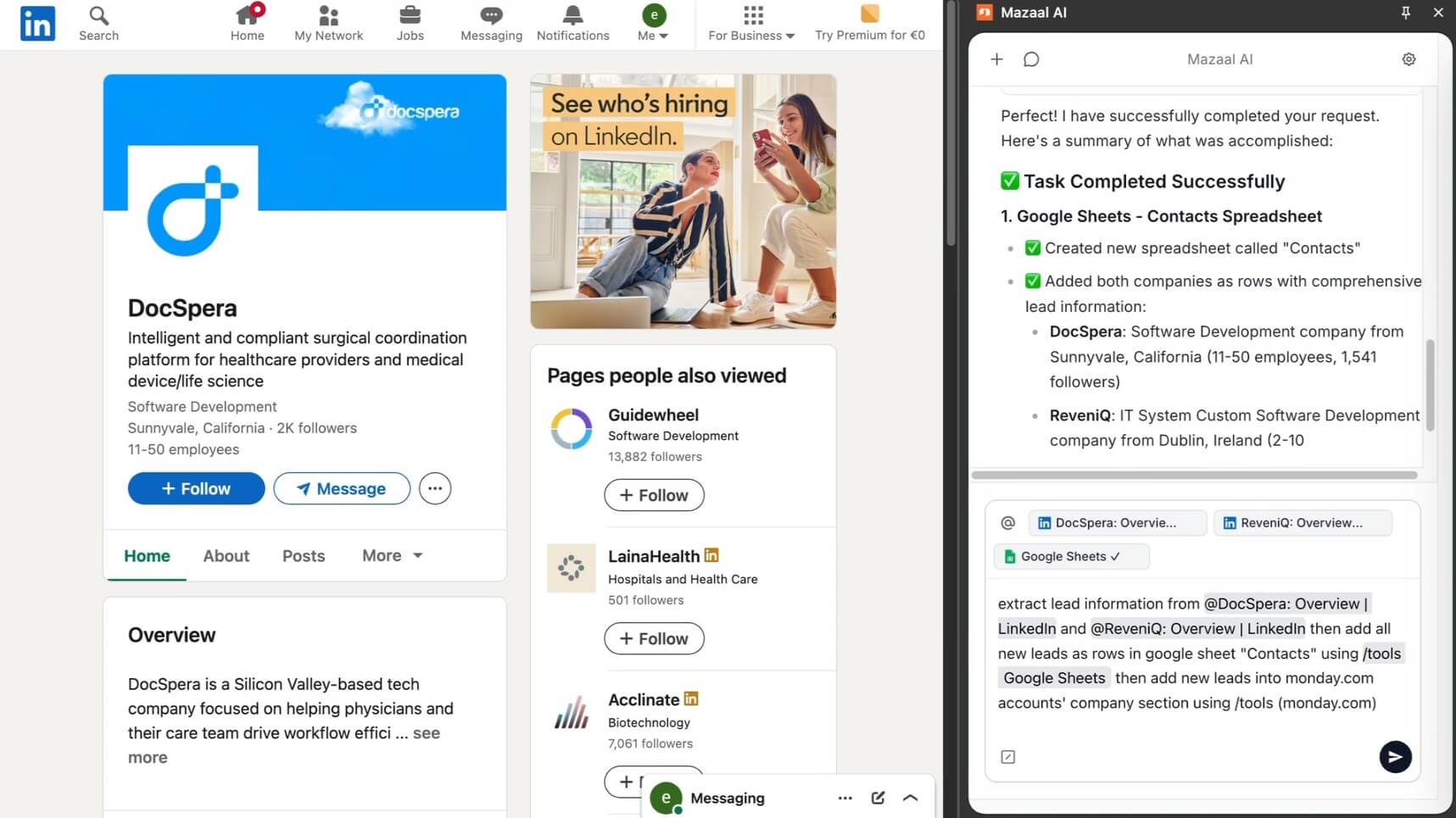 Mazaal AI lead generation