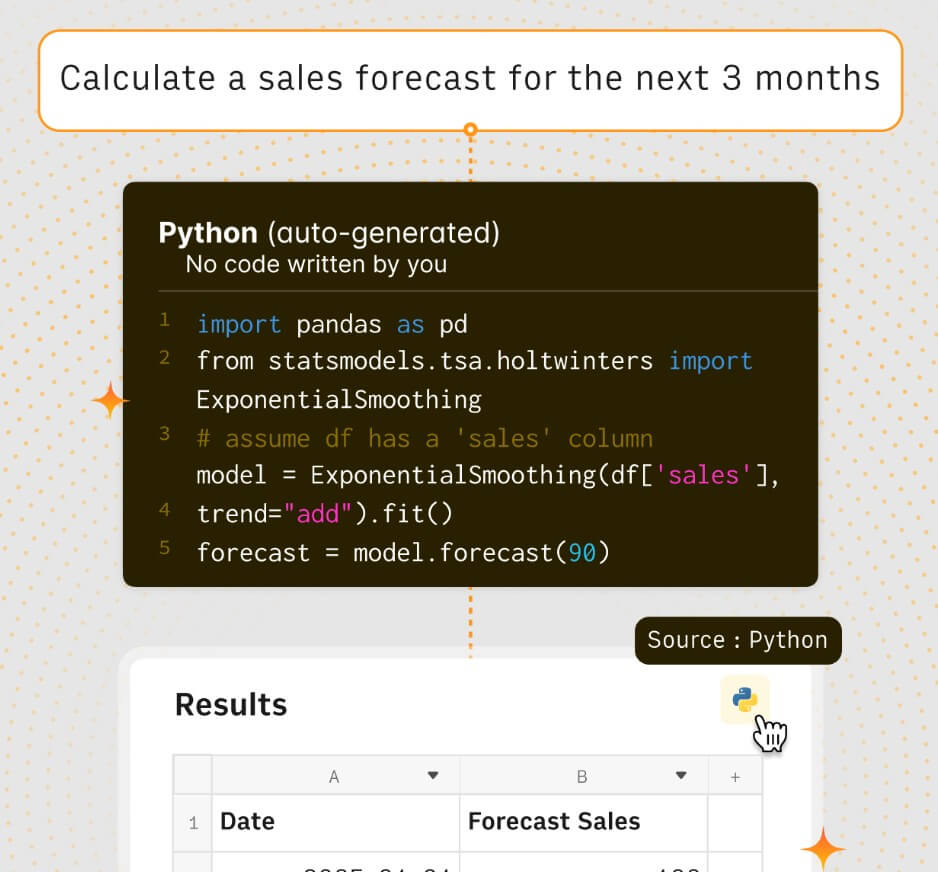Rows AI Python workflow