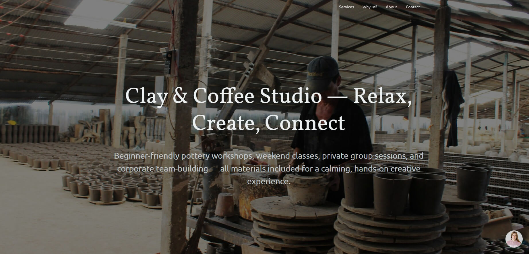 Kvitly Creative Workshop website sample part 1